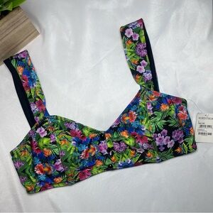 BP Vibrant Floral Bikini Top Large
